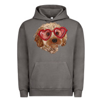 Pigment Tornado toy poodle with love glasses Urban Hoodie - RanaPortraitStore