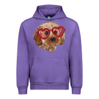 Tulip toy poodle with love glasses Urban Hoodie - RanaPortraitStore