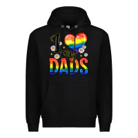 Black i love my dads Premium Hoodie - Zillion Design Studio