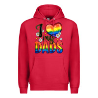 Cardinal i love my dads Premium Hoodie - Zillion Design Studio