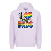 Lilac i love my dads Premium Hoodie - Zillion Design Studio