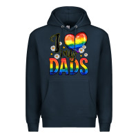 Navy i love my dads Premium Hoodie - Zillion Design Studio