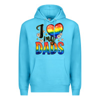 Ocean Blue i love my dads Premium Hoodie - Zillion Design Studio