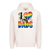 Pale Pink i love my dads Premium Hoodie - Zillion Design Studio