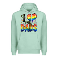Seafoam i love my dads Premium Hoodie - Zillion Design Studio