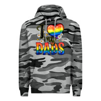 Slate Camo i love my dads Premium Hoodie - Zillion Design Studio