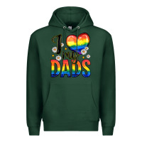 Sports Green i love my dads Premium Hoodie - Zillion Design Studio