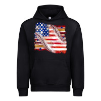 Black baseball american flag Urban Hoodie - texasbilliewilder