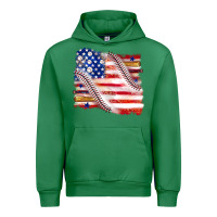 Emerald baseball american flag Urban Hoodie - texasbilliewilder