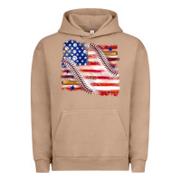 Pigment Burro baseball american flag Urban Hoodie - texasbilliewilder