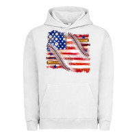 Pigment Lunar Rock baseball american flag Urban Hoodie - texasbilliewilder