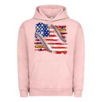 Pigment Salmon baseball american flag Urban Hoodie - texasbilliewilder