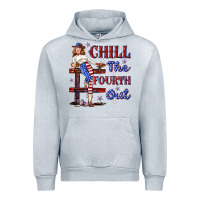 Heather Grey chill the fourth out 4th july Urban Hoodie - texasbilliewilder