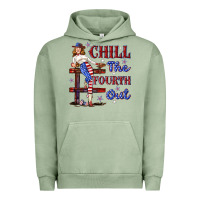 Pigment Oil Green chill the fourth out 4th july Urban Hoodie - texasbilliewilder