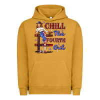 Pigment Peanut Butter chill the fourth out 4th july Urban Hoodie - texasbilliewilder