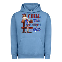 Pigment Pebble Blue chill the fourth out 4th july Urban Hoodie - texasbilliewilder