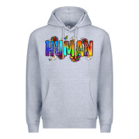 Heather Grey human Premium Hoodie - Zillion Design Studio