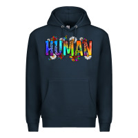 Navy human Premium Hoodie - Zillion Design Studio