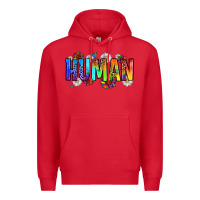 Red human Premium Hoodie - Zillion Design Studio