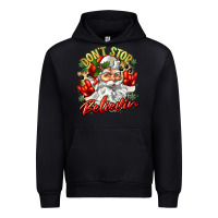 Black dont stop believin Urban Hoodie - Zillion Design Studio