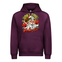 Mauve Wine dont stop believin Urban Hoodie - Zillion Design Studio