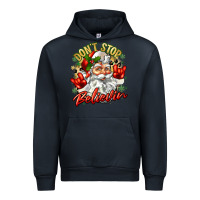 Navy dont stop believin Urban Hoodie - Zillion Design Studio