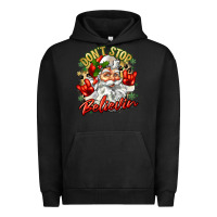 Pigment Black dont stop believin Urban Hoodie - Zillion Design Studio