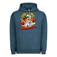 Pigment Midnight Navy dont stop believin Urban Hoodie - Zillion Design Studio