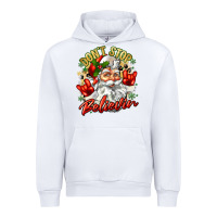 White dont stop believin Urban Hoodie - Zillion Design Studio