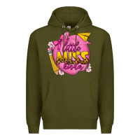 Army Green little miss kinder Premium Hoodie - texasbilliewilder
