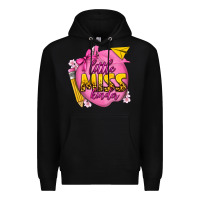 Black little miss kinder Premium Hoodie - texasbilliewilder