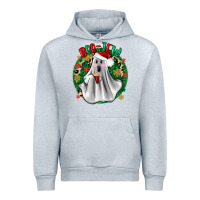 Heather Grey ghost dead inside but it’s christmas boojee Urban Hoodie - Zillion Design Studio