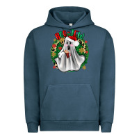 Pigment Midnight Navy ghost dead inside but it’s christmas boojee Urban Hoodie - Zillion Design Studio