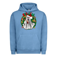 Pigment Pebble Blue ghost dead inside but it’s christmas boojee Urban Hoodie - Zillion Design Studio