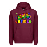 Burgundy Gaymer Premium Hoodie - Zillion Design Studio