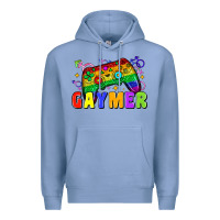 Colony Blue Gaymer Premium Hoodie - Zillion Design Studio