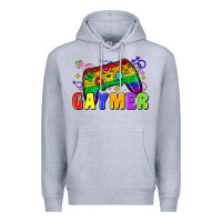 Heather Grey Gaymer Premium Hoodie - Zillion Design Studio