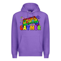 Purple Gaymer Premium Hoodie - Zillion Design Studio