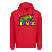 Red Gaymer Premium Hoodie - Zillion Design Studio