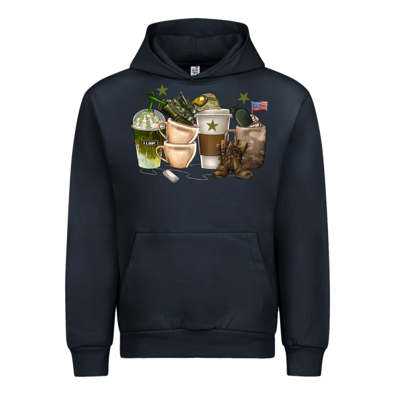 Coffee Cups Army Urban Hoodie by texasbilliewilder | Teevron