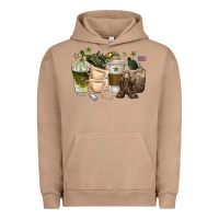 Pigment Burro coffee cups army Urban Hoodie - texasbilliewilder