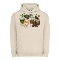 Pigment French Oak coffee cups army Urban Hoodie - texasbilliewilder