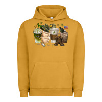 Pigment Peanut Butter coffee cups army Urban Hoodie - texasbilliewilder