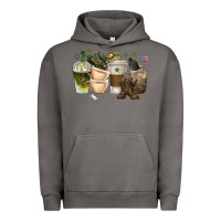Pigment Tornado coffee cups army Urban Hoodie - texasbilliewilder