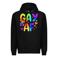 Black gay af Premium Hoodie - Zillion Design Studio