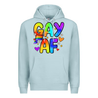 Blue Mist gay af Premium Hoodie - Zillion Design Studio