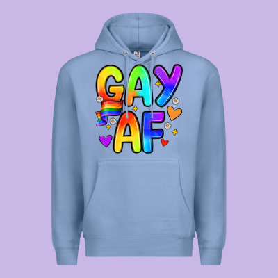 Gay Af Premium Hoodie Designed By Zillion Design Studio