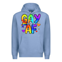 Colony Blue gay af Premium Hoodie - Zillion Design Studio