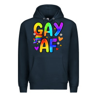 Navy gay af Premium Hoodie - Zillion Design Studio