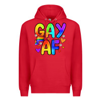 Red gay af Premium Hoodie - Zillion Design Studio